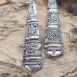 (image for) Silver & Gold Earring - Tribal Drops