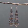 (image for) Silver & Gold Earring - Tribal Drops