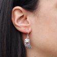 (image for) Silver & Gold Earring - Angel Wings