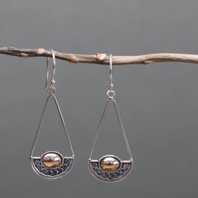 Silver & Gold Earring - Luna Balance