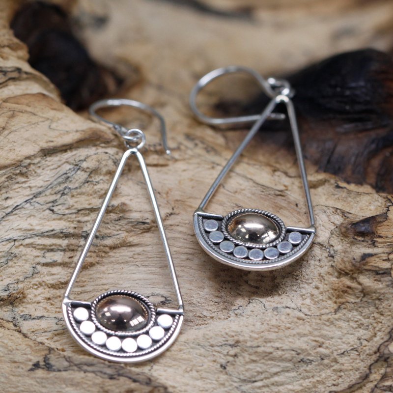 (image for) Silver & Gold Earring - Luna Balance