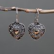 (image for) Silver & Gold Earring - Mandala Hearts