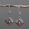 (image for) Silver & Gold Earring - Square Drop