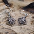 (image for) Silver & Gold Earring - Square Drop
