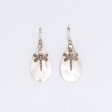 (image for) Shell & Silver Earrings - Dragonflies - MOP