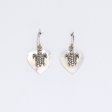 (image for) Shell & Silver Earrings - Sea Turtle - MOP