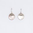 (image for) Shell & Silver Earrings - Classic Disc - MOP