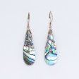 (image for) Shell & Silver Earrings - Three Hearts - Abalone