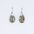 (image for) Shell & Silver Earrings - Dragonflies - Abalone