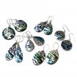 (image for) Shell & Silver Earrings - Classic Disc - Abalone