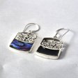 (image for) Shell & Silver Earrings - Dragonfly - Abalone