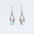 (image for) Shell & Silver Earrings - Spear Drops - Abalone
