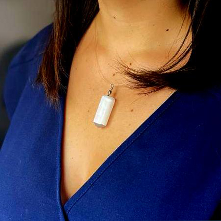 (image for) Selenite Obelisk Pendant