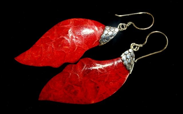 (image for) 925 Silver Earrings - Leaf Drop
